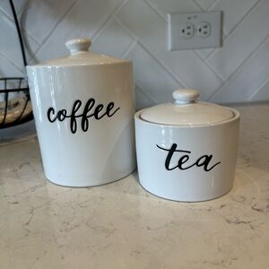 Threshold - coffee and tea canisters